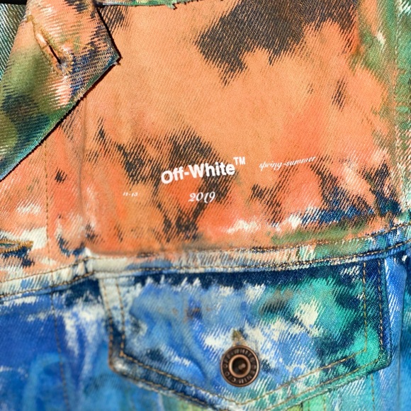 Off-White Virgil Abloh Spring-Summer 2019 Multicolor denim Jacket - Picture 3 of 5